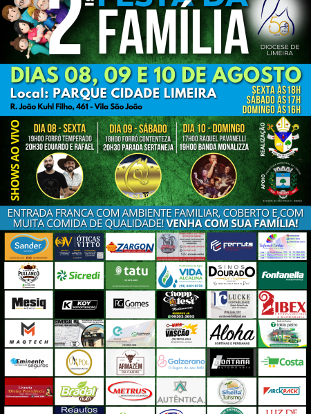 CARTAZ OFICIAL - 2ª Festa da Família